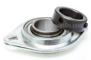 25MM Pressed Steel Oval 2-bolt Flange Bearing SAPFL205-25MM ...